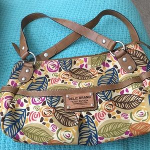 Relic abstract flower purse